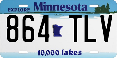 MN license plate 864TLV