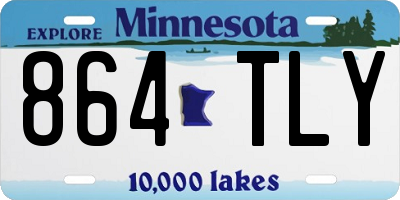 MN license plate 864TLY