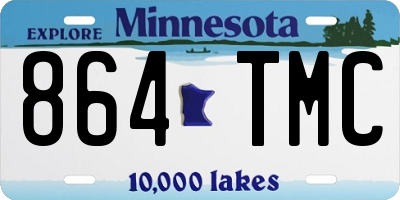 MN license plate 864TMC