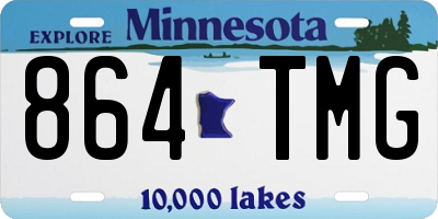 MN license plate 864TMG