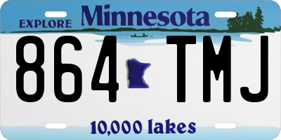 MN license plate 864TMJ