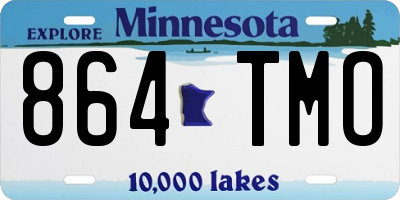 MN license plate 864TMO