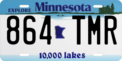 MN license plate 864TMR