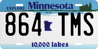 MN license plate 864TMS