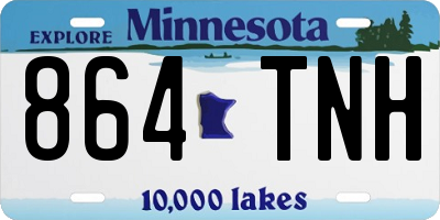 MN license plate 864TNH