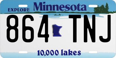 MN license plate 864TNJ