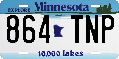 MN license plate 864TNP
