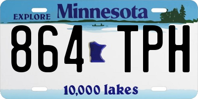 MN license plate 864TPH