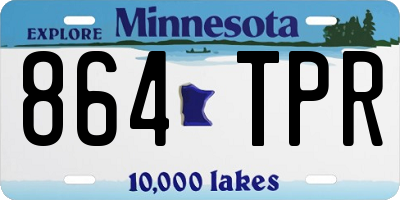 MN license plate 864TPR