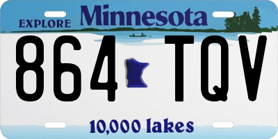 MN license plate 864TQV