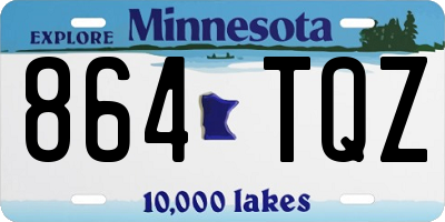 MN license plate 864TQZ