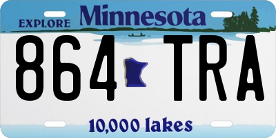 MN license plate 864TRA