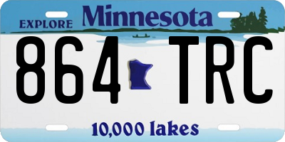 MN license plate 864TRC