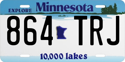 MN license plate 864TRJ
