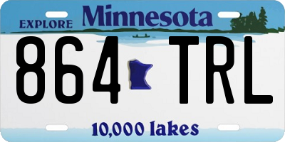 MN license plate 864TRL