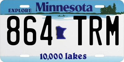 MN license plate 864TRM