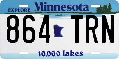 MN license plate 864TRN
