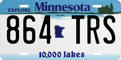 MN license plate 864TRS