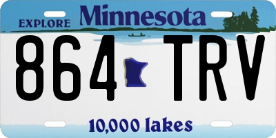 MN license plate 864TRV