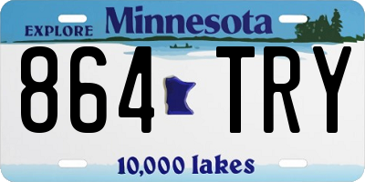 MN license plate 864TRY