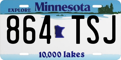 MN license plate 864TSJ