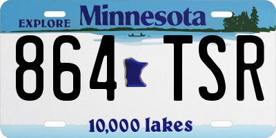 MN license plate 864TSR