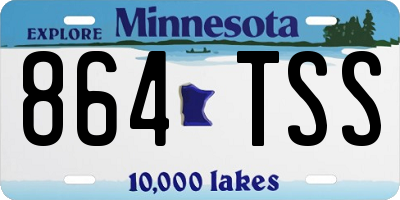 MN license plate 864TSS