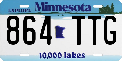 MN license plate 864TTG