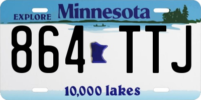 MN license plate 864TTJ