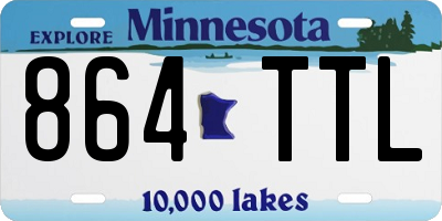 MN license plate 864TTL