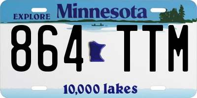 MN license plate 864TTM