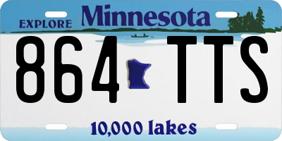 MN license plate 864TTS
