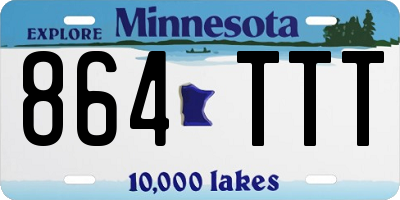 MN license plate 864TTT