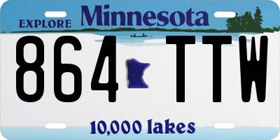 MN license plate 864TTW