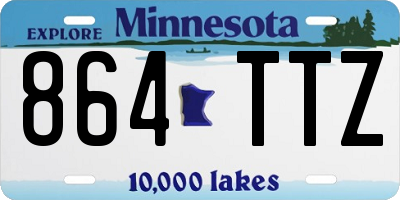 MN license plate 864TTZ