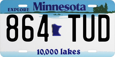 MN license plate 864TUD