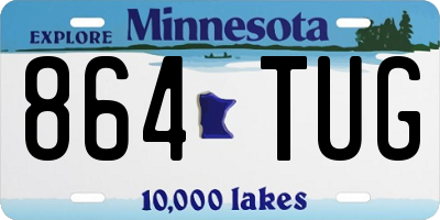 MN license plate 864TUG