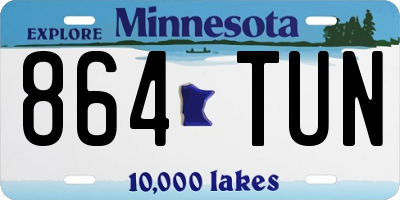 MN license plate 864TUN