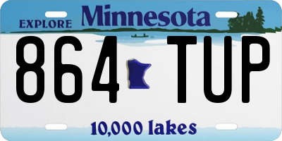 MN license plate 864TUP