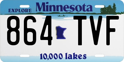 MN license plate 864TVF