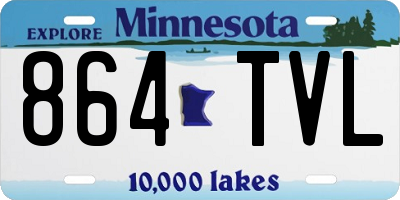 MN license plate 864TVL