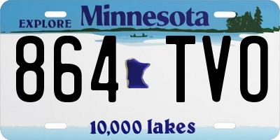 MN license plate 864TVO