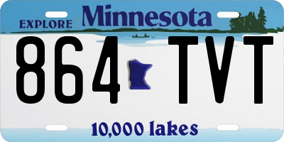 MN license plate 864TVT