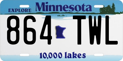 MN license plate 864TWL