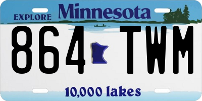 MN license plate 864TWM