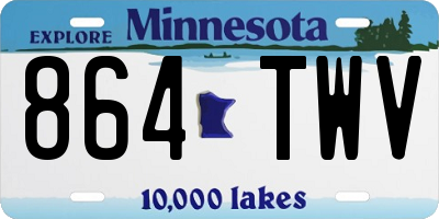 MN license plate 864TWV