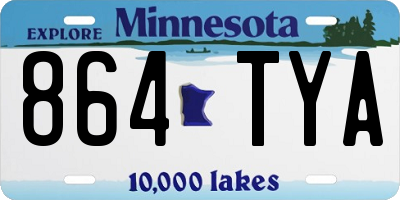 MN license plate 864TYA