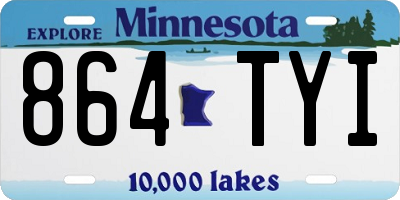 MN license plate 864TYI