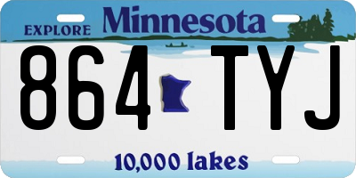 MN license plate 864TYJ