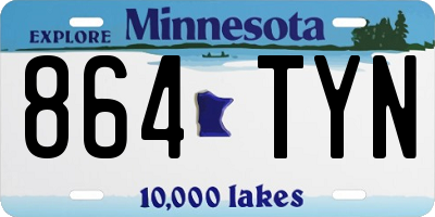 MN license plate 864TYN